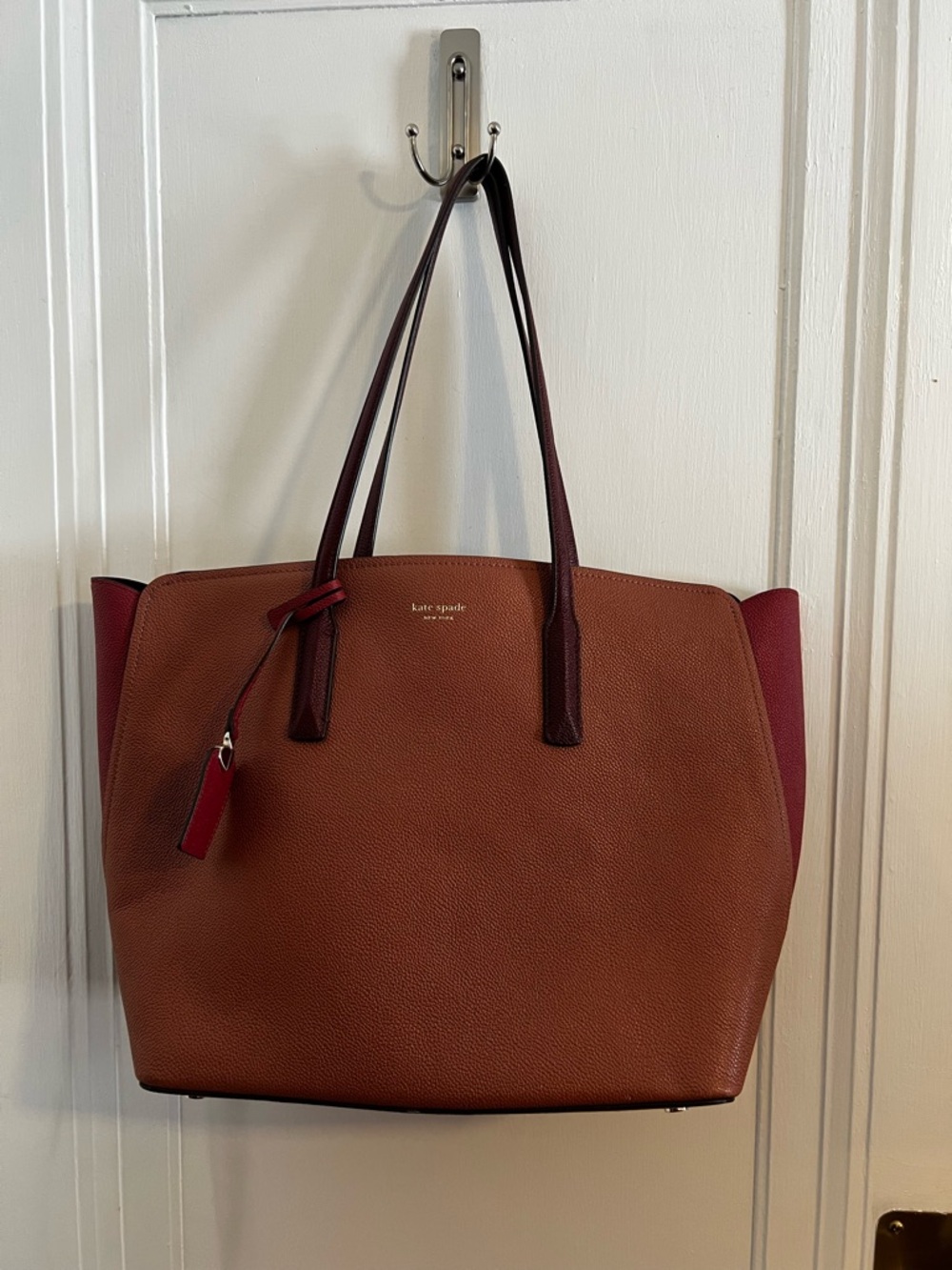 kate spade Brown & Burgundy Leather Tote